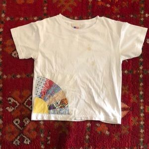 Carleen patchwork tee - stained